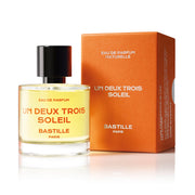 Eau de parfum Un Deux Trois Soleil formato 50ml e il suo astuccio - Bastille
